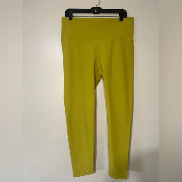 CALIA Stay The Path Leggings Ribbed Yellow, Green Women’s XL Tummy Control - Picture 3 of 9
